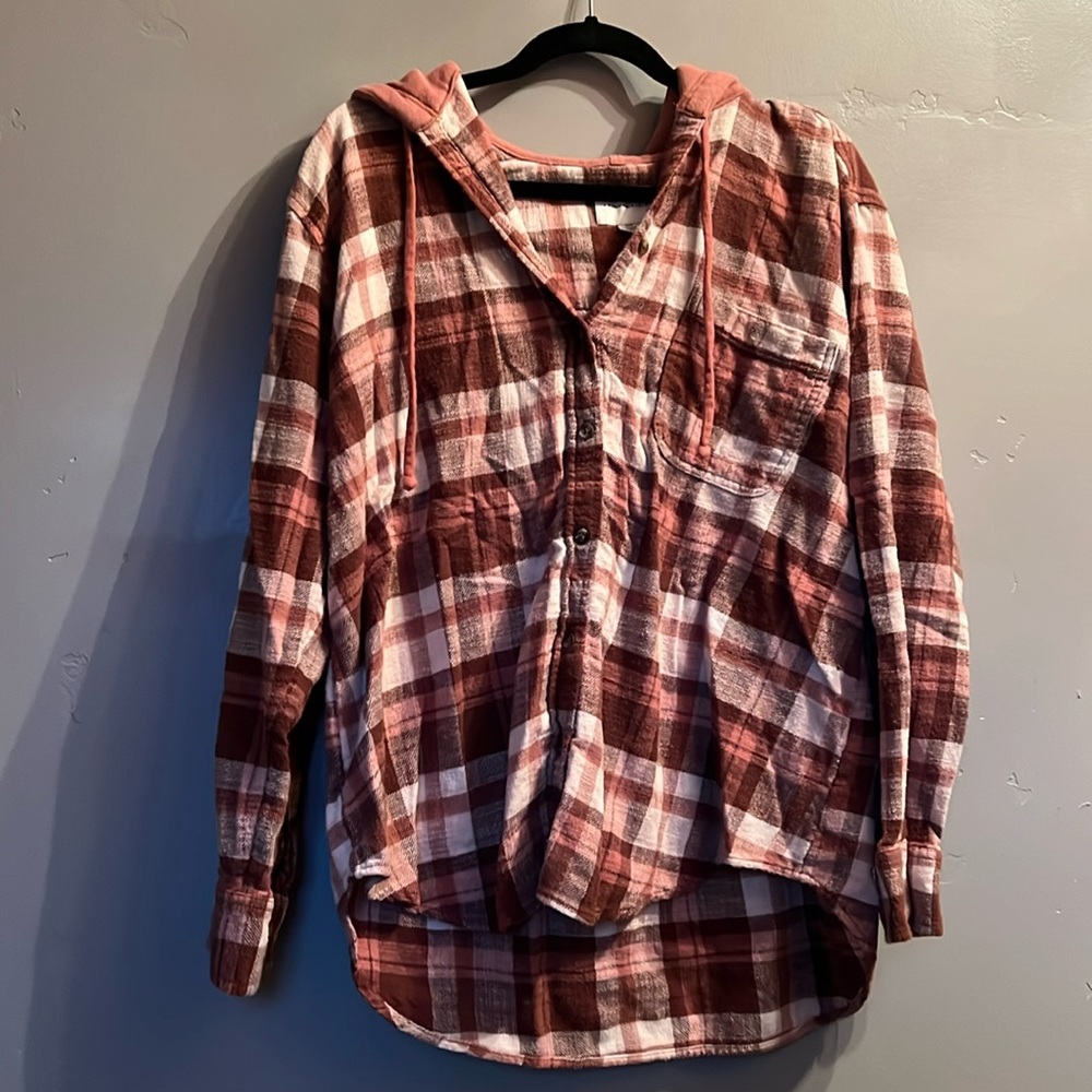 American Eagle hoodie flannel